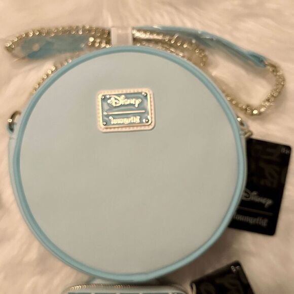 Disney Snowman Mickey Minnie Snow Globe Crossbody Bag & Wallet SET NWT Loungefly - Picture 3 of 12